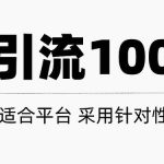 只需要做好这几步，就能让你每天轻松获得100+精准粉丝的方法！【视频教程】