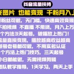 抖音发图就能赚钱：千粉月入上万实操文档，全是干货