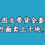 宝哥抖音图文全套玩法，外面卖上千快【揭秘】