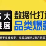 玺承·5大维度，数据化打造电商品类爆款特训营，一套高效运营爆款方法论