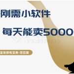 十万个富翁修炼宝典之17.一个刚需小软件，每天能卖5000+