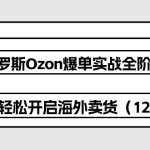 俄罗斯 Ozon-爆单实战全阶体系课，零基础轻松开启海外卖货（12节课）