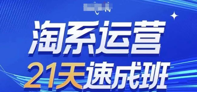 淘系运营21天速成班(更新24年8月)，0基础轻松搞定淘系运营，不做假把式